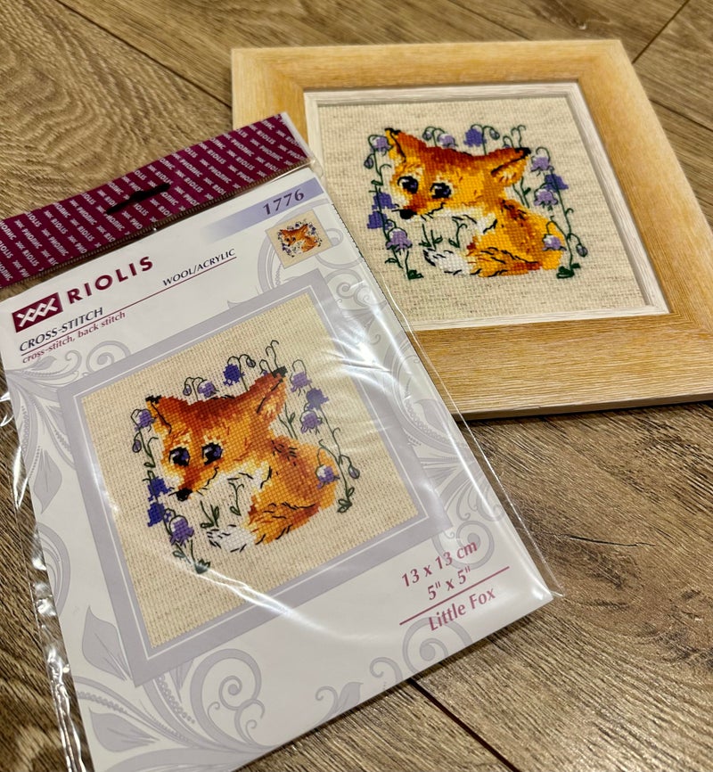 RIOLIS - Little Fox 1776, Cross Stitch Kits 5,12" x 5,12", Cross Stitch Kits for Beginners & Advanced, Crossstitching Kit Adult, Embroidery Counted Stitching Kit - Image 2